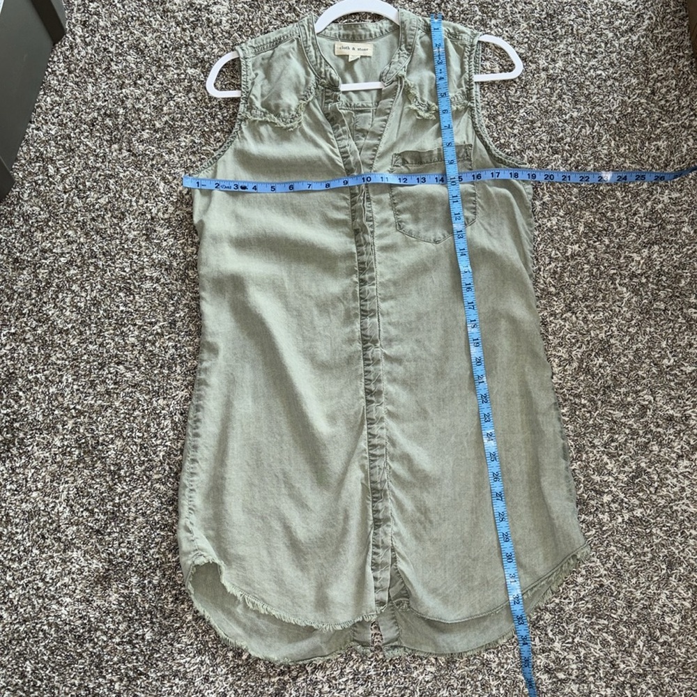 Cloth & Stone Anthropologie button back tencel SOFT dress S (box a) - Picture 7 of 7